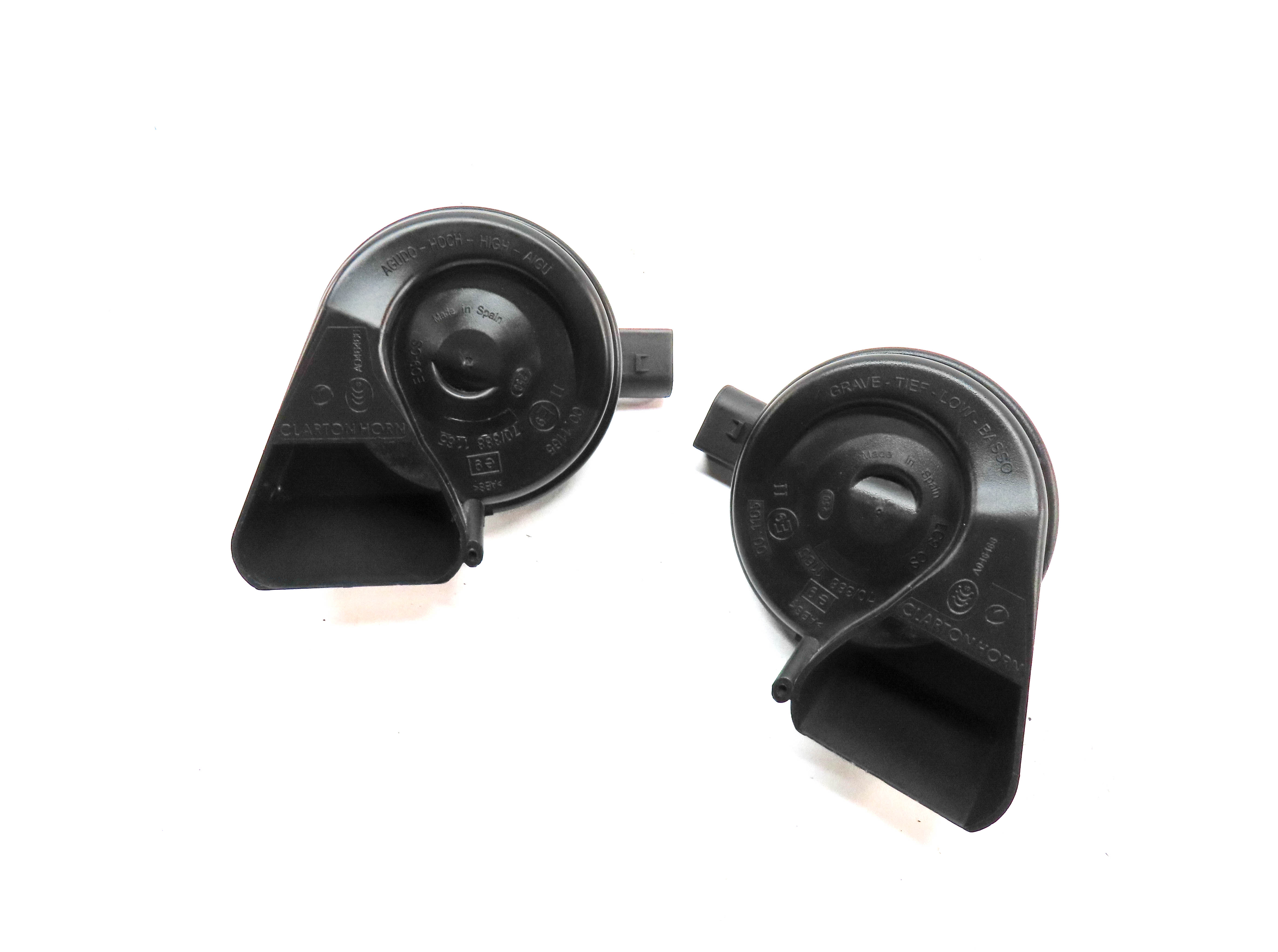 2008-2017 AUDI A4 A5 S4 S5 Q5 (B8 8K 8R 8T) HIGH & LOW TONE SAFETY HORN SET — exact item pictured